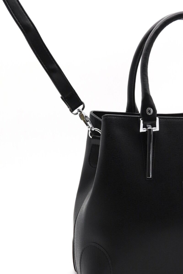 Дамска елегантна чанта черна 667 M105 Eylul Silver&Polo