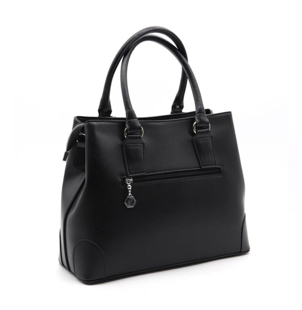 Дамска елегантна чанта черна 667 M105 Eylul Silver&Polo