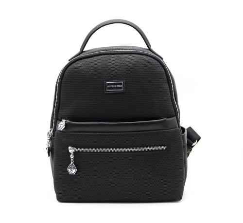 Дамска раница черна 1061 M86 Petek Silver&Polo