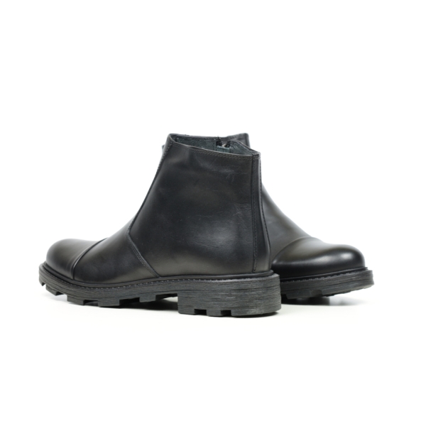 Мъжки ежедневни боти от естествена кожа черни 1198