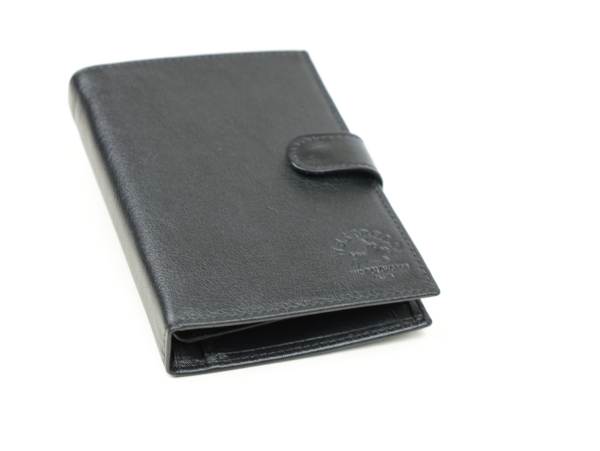 Мъжки кожен портфейл черен 711P