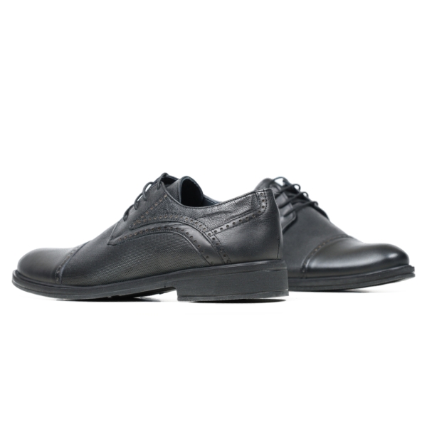 Мъжки елегантни обувки от естествена кожа черни 1464