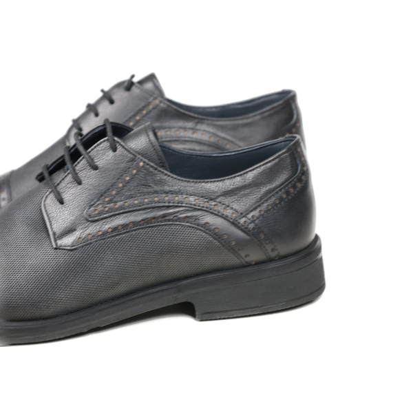 Мъжки елегантни обувки от естествена кожа черни 1464