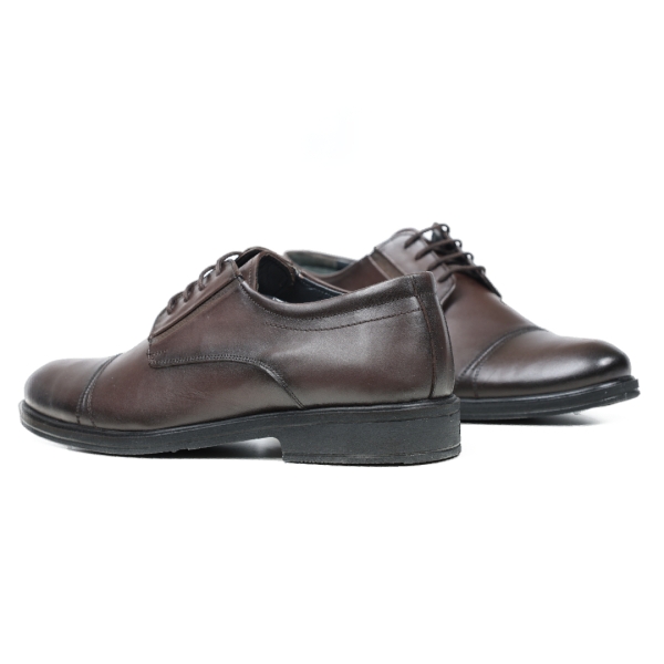 Мъжки елегантни обувки от естествена кожа кафяви 2055