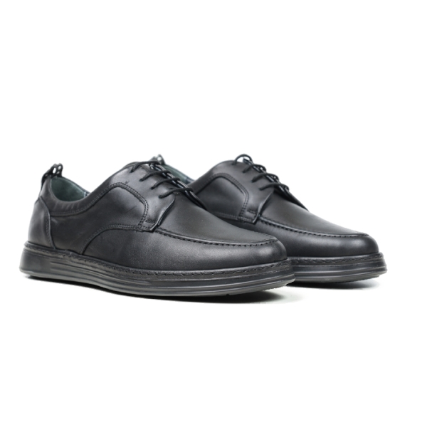 Мъжки ежедневни обувки от естествена кожа черни 1527
