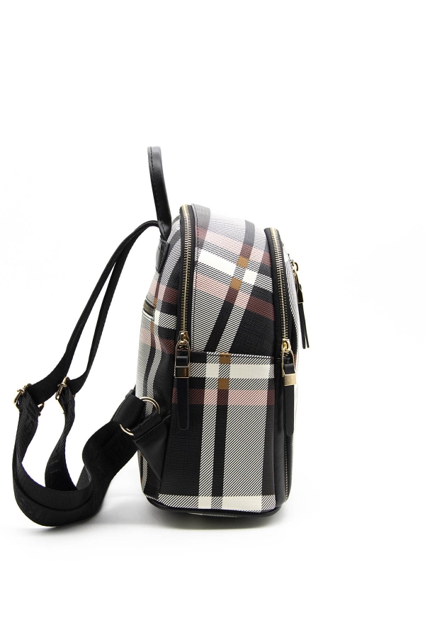 Дамска раница в тъмно синьо бяло и червено 901 M131 Ekose  Silver&Polo