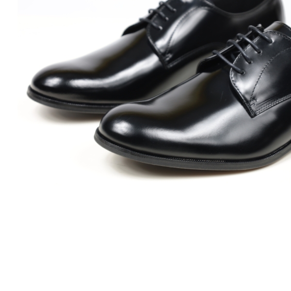 Мъжки елегантни обувки от естествена кожа черни 4930 Baerchi