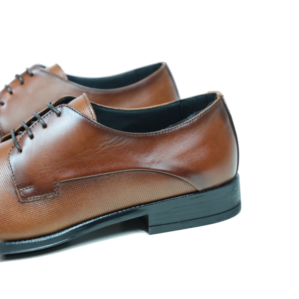 Мъжки елегантни обувки от естествена кожа кафяви 1202 Baerchi