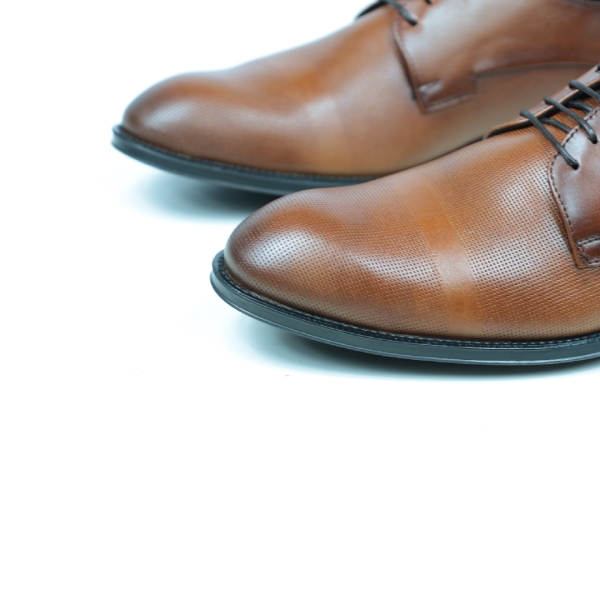 Мъжки елегантни обувки от естествена кожа кафяви 1202 Baerchi