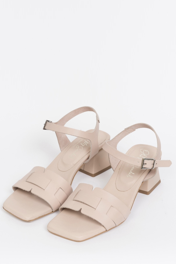 Дамски ежедневни сандали от естествена кожа в розово 5257 Oh my sandals