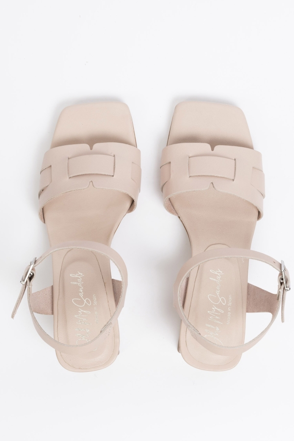 Дамски ежедневни сандали от естествена кожа в розово 5257 Oh my sandals