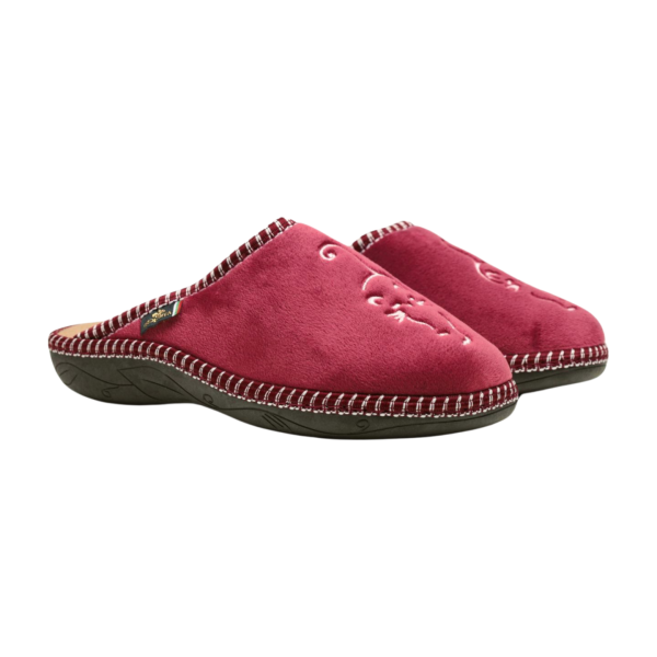 Дамски домашни пантофи бордо 2105