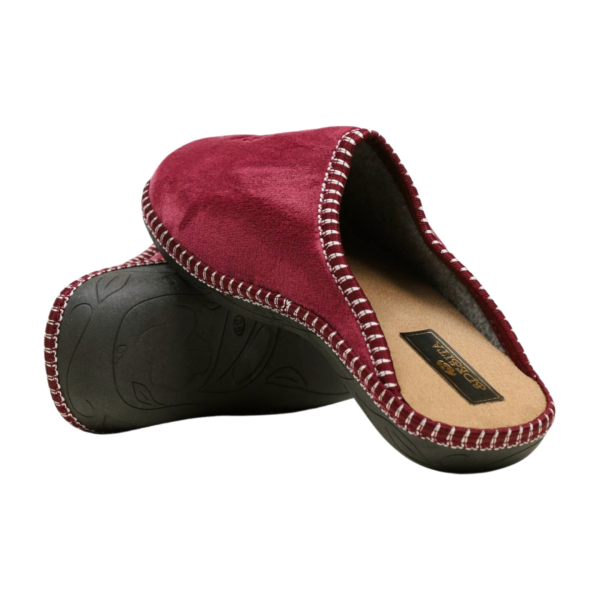 Дамски домашни пантофи бордо 2105