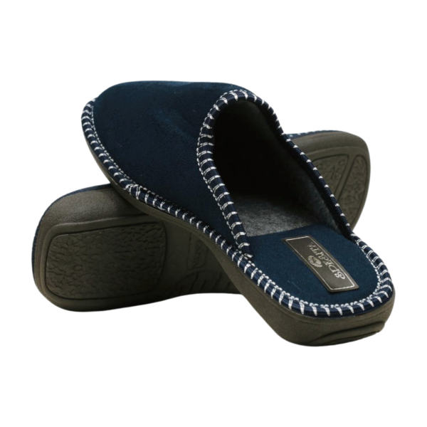 Дамски домашни пантофи тъмно сини 17-172
