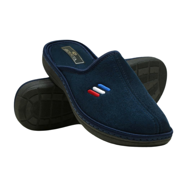 Мъжки домашни пантофи сини 20-139