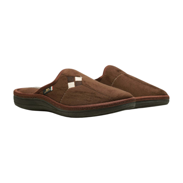 Мъжки домашни пантофи кафяви 2148