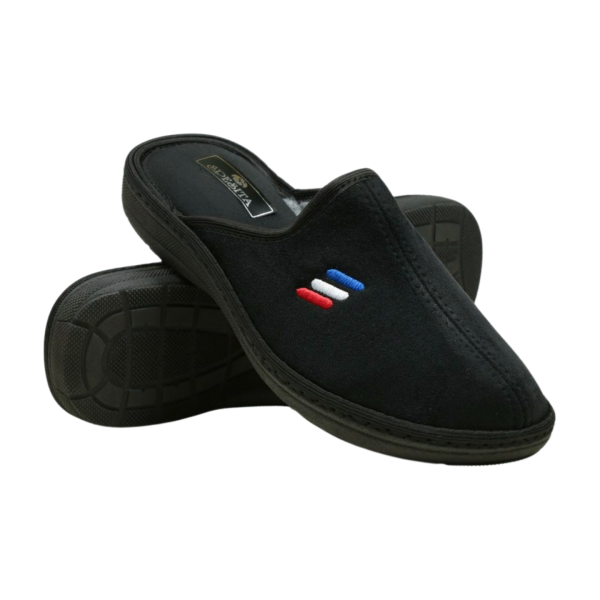 Мъжки домашни пантофи черни 20-139