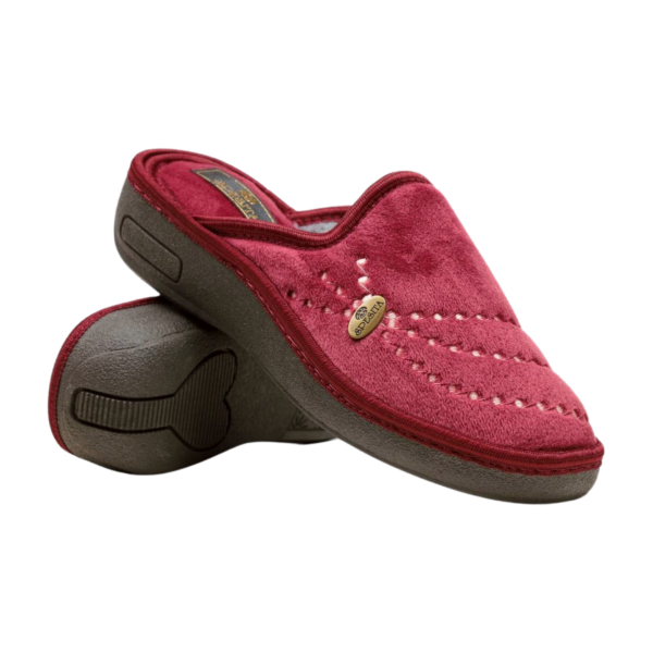 Дамски домашни пантофи бордо 2206