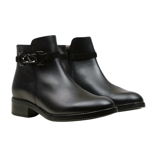 Дамски елегантни боти от естествена кожа черни 6185 H-294 Patricia Miller