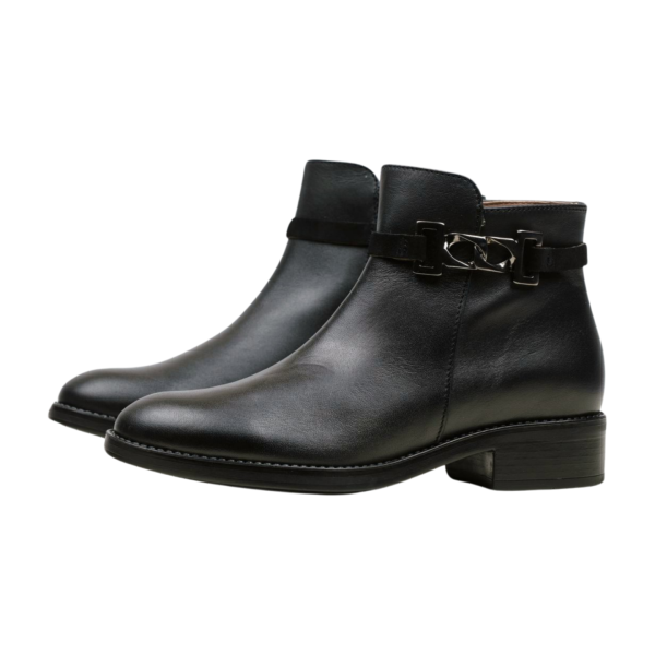 Дамски елегантни боти от естествена кожа черни 6185 H-294 Patricia Miller