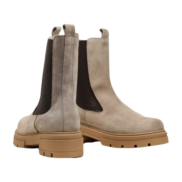 Дамски ежедневни боти от естествен велур бежови 6127E H-156182 Patricia Miller