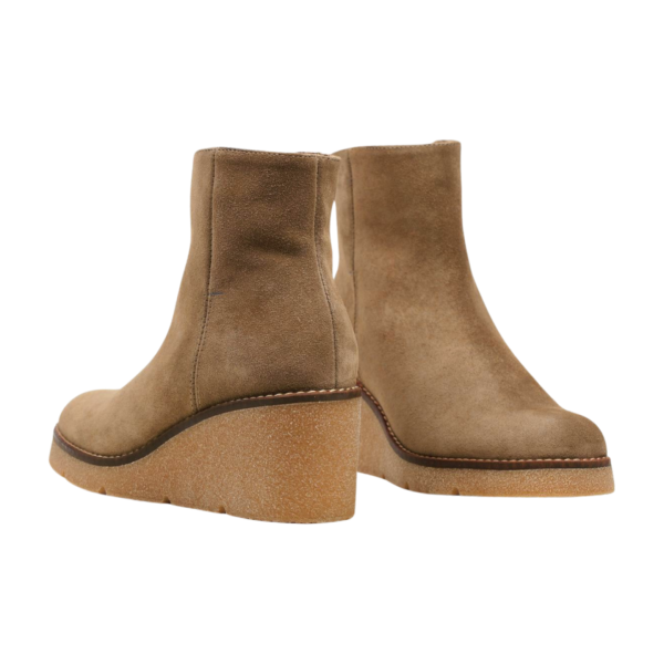 Дамски ежедневни боти от естествен велур тауп 6103L H-49193L Patricia Miller
