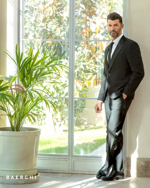 Мъжки елегантни обувки от естествена кожа черни 2752 Baerchi