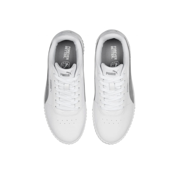 Дамски кецове PUMA в бяло 389387-02 Carina 2.0 Space Metallics
