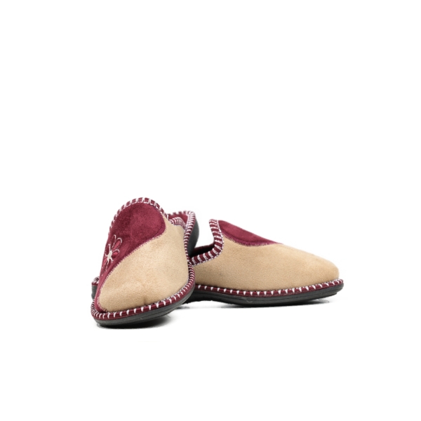 Дамски домашни пантофи бордо 2214