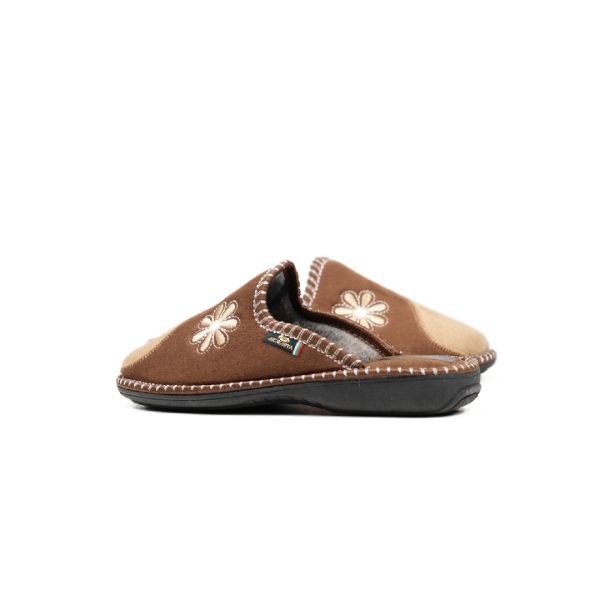 Дамски домашни пантофи камел 2214