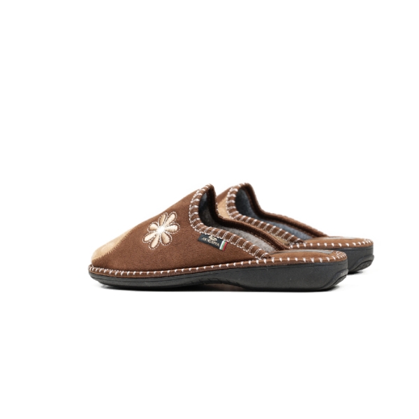 Дамски домашни пантофи камел 2214