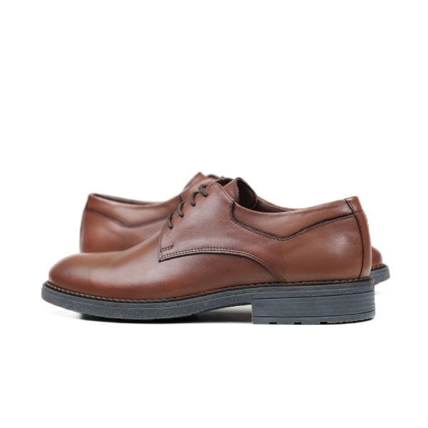 Мъжки елегантни обувки от естествена кожа таба 52-VNX