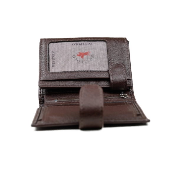 Мъжки кожен портфейл кафяв 02Р