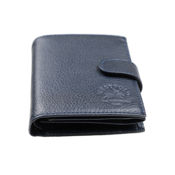 Мъжки кожен портфейл тъмно син 02Р