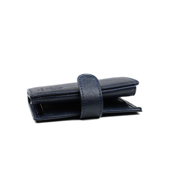 Мъжки кожен портфейл тъмно син 02Р