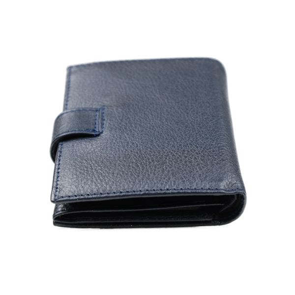 Мъжки кожен портфейл тъмно син 02Р