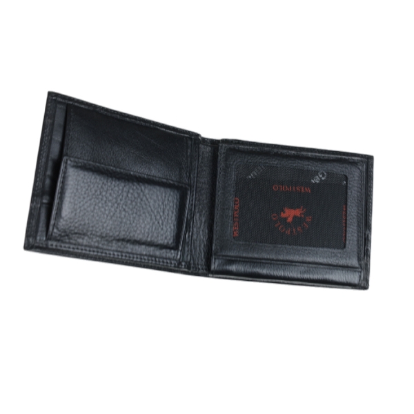 Мъжки кожен портфейл черен 35