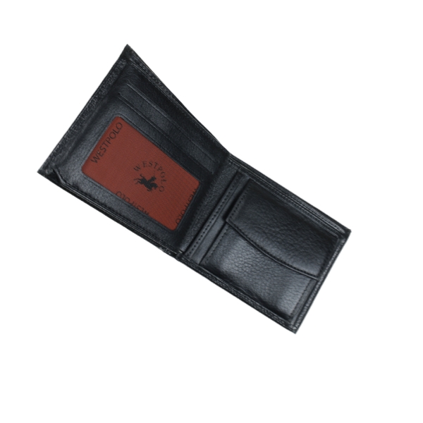 Мъжки кожен портфейл черен 248