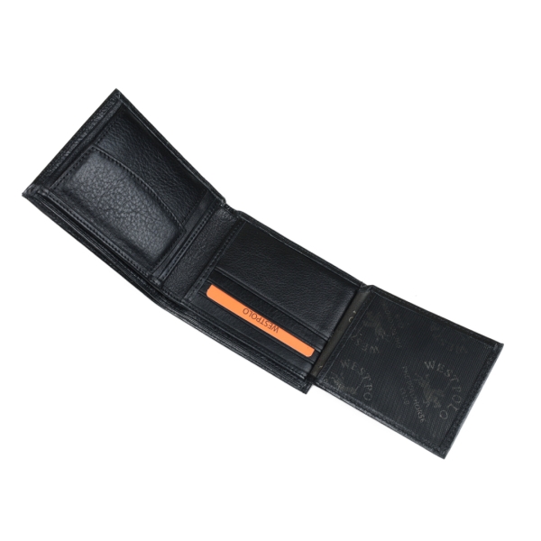 Мъжки кожен портфейл черен 248