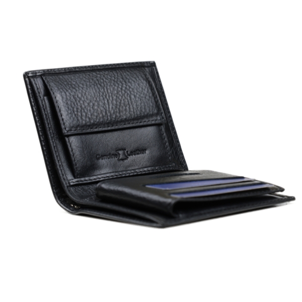 Мъжки кожен портфейл черен 96