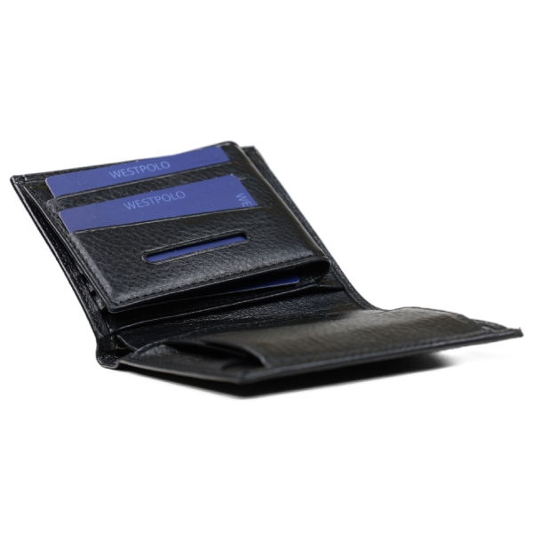 Мъжки кожен портфейл черен 96