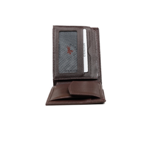 Мъжки кожен портфейл кафяв 242