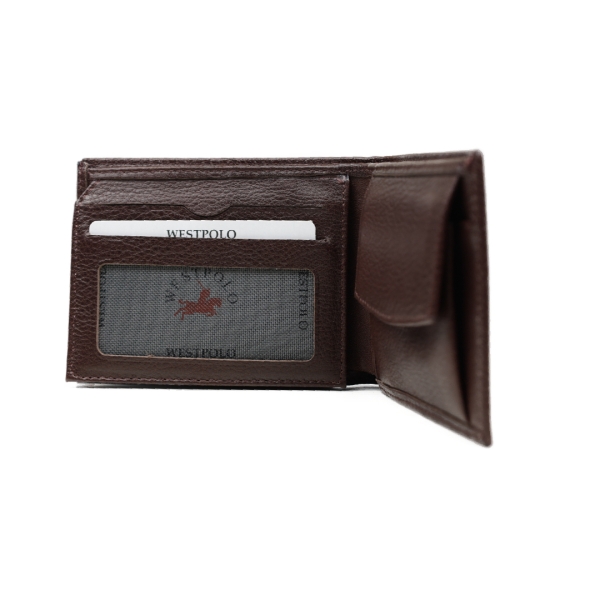 Мъжки кожен портфейл кафяв 242