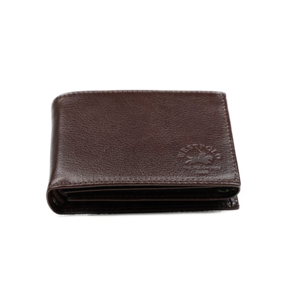 Мъжки кожен портфейл кафяв 63