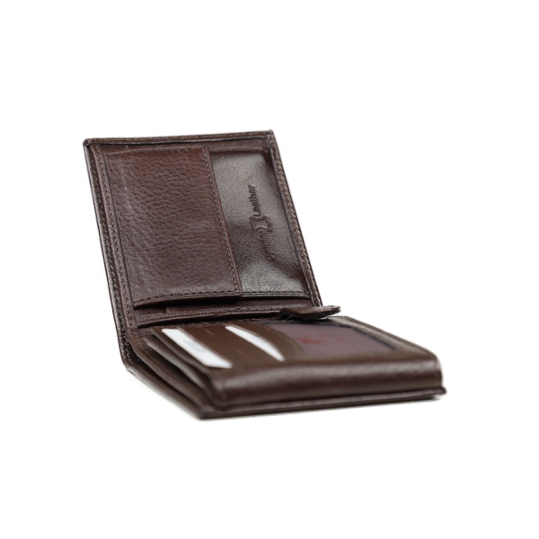 Мъжки кожен портфейл кафяв 63