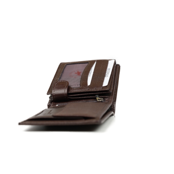 Мъжки кожен портфейл кафяв 63