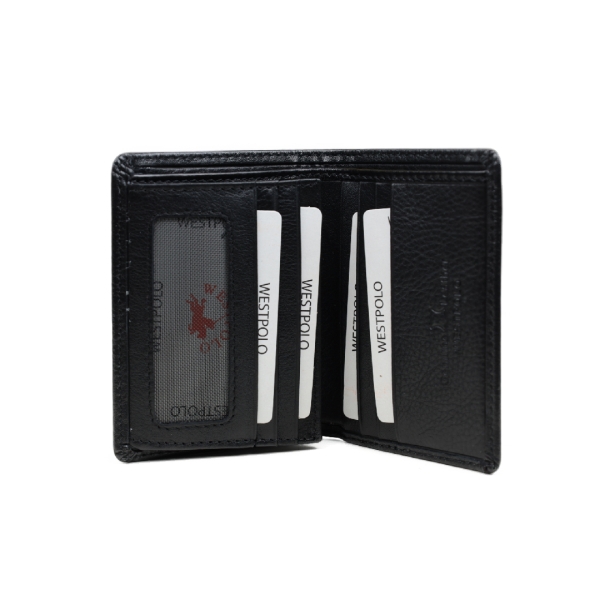 Мъжки кожен портфейл черен 1900