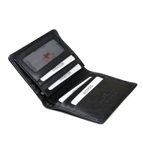 Мъжки кожен портфейл черен 1900