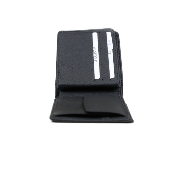 Мъжки кожен портфейл черен 537