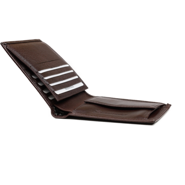 Мъжки кожен портфейл кафяв 98